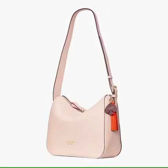 Authentic Kate Spade Medium Anyday Shoulder Crossbody Bag Pink Leather Tote - Picture 3 of 9